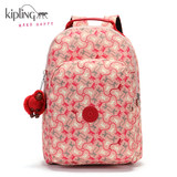 Kipling凯浦林2016春季新女包双肩包K15350柔粉猴纹印花
