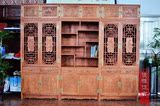 缅甸花梨木三组合书柜 红木书柜 红木家具书房用品 花梨木书柜