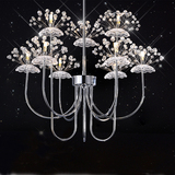 蒲公英现代简约LED水晶吊灯欧式吊灯创意个性餐厅卧室客厅吊灯
