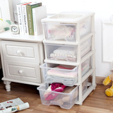 日式塑料收纳箱简约多层可叠加整理柜时尚衣物卧室抽屉加厚储物柜