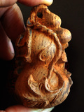 老挝大红酸枝手把件 红木工艺品木雕摆件 酸枝半成品大小葫芦
