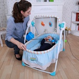 摇椅宝宝电动摇床童床摇篮 婴儿智能电动前后摇加大加长带遥控