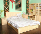 床松木实木单人床带抽屉高箱双人床上海定做田园家具
