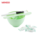 名创优品日本MINISO正品美容DIY面膜碗4件套装面膜刷自制面膜工具
