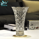 碧丽 新款波西米亚透明玻璃花瓶大号富贵竹百合水培欧式花瓶