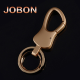 JOBON中邦汽车钥匙扣男挂件高档创意精美包装金属不锈钢钥匙链圈