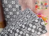 胖子家●日式和风纯棉布料和服装衬衫手工玩偶衣DIY面料 黑白几何