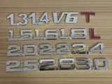长安CS35 致尚XT CS75汽车数字排量标1.4T1.5T2.0改装金属尾标贴