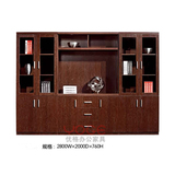 广州办公家具柜子木质档案柜三门书柜时尚带抽屉文件柜资料柜移动