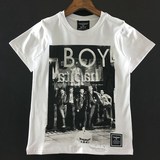韩国夏季正品代购BOY LONDON短袖T恤朋克风人物印花男女情侣装