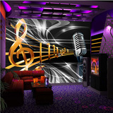 大型KTV主题壁纸 动感音乐符号客厅酒吧夜店吊顶壁画无缝背景墙纸