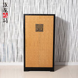 汉龙赤马 新品现代中式风格艺术家私古典卧室装饰家具 仿古门衣柜