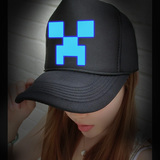 我的世界夜光帽子 Minecraft周边苦力怕末影人TNT秋冬鸭舌帽男女