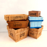 特价zakka木质桌面收纳盒复古长方形小木盒子储物盒杂物储物盒
