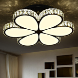 大气客厅水晶灯圆形花朵造型现代创意led吸顶灯温馨卧室餐厅灯具