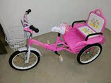 儿童宝宝骑行三轮车带斗玩具推车车自行车脚踏车双人可带人3-10岁