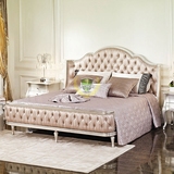 欧式新古典布艺床 实木床1.8米双人床 软包床 酒店卧室家具床定制