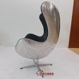 凯尔迪设计师蛋形椅 布艺休闲转椅 创意电脑椅 半圆玻璃钢鸡蛋椅