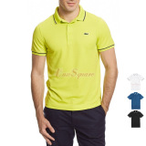 Lacoste 男士速干透气撞色领短袖Polo衫高尔夫球衫 美国代购 正品
