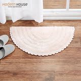 ModernHouse美登好室家居浴室半圆形防滑垫地垫 茶几床边毯地毯