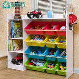 瑞美特儿童玩具收纳架书架整理架置物架玩具收纳柜储物柜超大容量