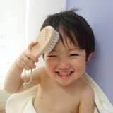 日本原装Betta天然马毛婴儿安全梳子宝宝头皮按摩刷 婴儿发梳