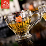 意大利进口RCR 水晶 花茶杯 拿铁杯 摩卡咖啡杯 带把 卡布奇诺杯