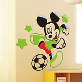 卡通动漫足球运动米老鼠儿童房幼儿园亚克力3d立体墙贴床头背景墙