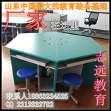 六边形电脑桌六人实验台梯形组合桌六角课桌椅八角八边桌六边形桌