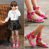 2016新款女童凉鞋儿童高跟公主鞋夏季韩版中大童甜美可爱小孩童鞋