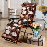 冬季毛绒躺椅垫子 加厚椅子坐垫棉垫摇椅垫子藤椅垫折叠午休椅垫