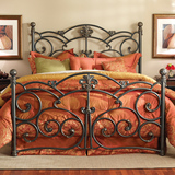 新滢铁艺床 双人床 单人床1.2米 美式床架 简约复古欧式