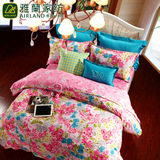 香港雅兰家纺纯棉床上用品四件套全棉床品清新碎花套件