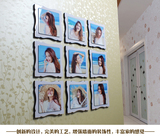 九宫格照片墙大韩水晶相框9相框组合创意组相片墙卧室客厅相框墙