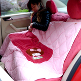 摩丝汽车用抱枕被两用可折叠空调被子车载卡通车内靠枕冬季