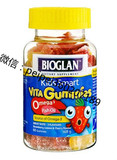 代购 新西兰直邮 Bioglan佳思敏 儿童维生素+鱼油DHA软糖 60粒