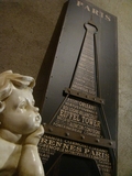 【Vintage】Paris复古巴黎埃菲尔铁塔欧式做旧实木铁艺装饰画