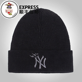 【韩国正品代购】MLB棒球帽新款男女时尚百搭款NY洋基队针织帽