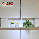VVG现代简约时尚钢琴烤漆吊柜白色挂柜电视吊柜电视柜墙柜 五包