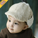 韩国秋冬季婴儿护耳帽子 男女宝宝保暖鸭舌帽 加绒厚儿童雷锋帽潮