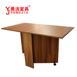 勇洁家具多功能餐桌小户型可伸缩简易折叠桌饭桌木质宜家包邮特价