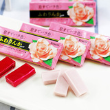 日本进口 嘉娜宝玫瑰糖/香体糖 kracie玫瑰香体系列口香糖19g 6粒