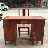 红木家具 缅甸花梨木素面办公桌 写字台 休闲桌 电脑桌 书桌