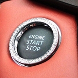 汽车用品一键启动按钮装饰贴钻点火开关装饰圈钥匙孔车内饰品改装