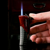 百诚正品金属直冲打火机防风气体充气火机创意电子打火机雪茄烟具
