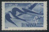 罗马尼亚1948航空附捐邮票1全新，青年劳动者、飞燕、飞机MNH