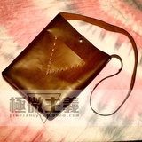 極微主義▽原創tote巧克力色通用袋 全手工頭層牛皮 斜跨單肩手提