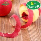 【臻果鲜生】新鲜水果甘肃静宁红富士苹果特产农产品5斤批发包邮