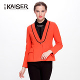 Kaiser/凯撒女装秋装新款韩版女式长袖短款小西装纯色薄款短外套