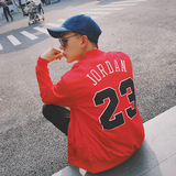 韩风春秋纪念版23号乔丹夹克衫男韩版棒球服青少年学生外套班服潮